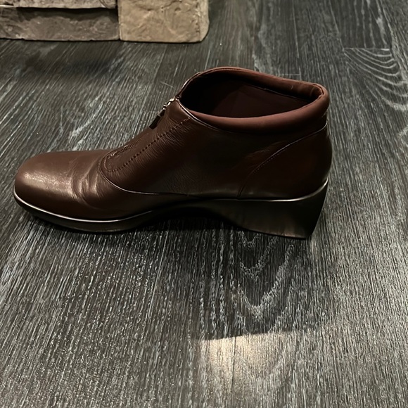 Easy Spirit Esdrina ankle booties boots zipped brown leather women’s size 9 - Picture 6 of 14